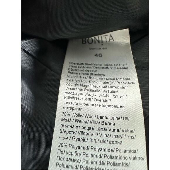 Bonita Women’s Wool Blend Coat Zip Pockets Lined Size 46 EU/ XL US See Notes - Picture 10 of 11